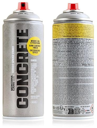 Montana Cans CONCRETE Effect Spray Paint - 400ml Beton-Effekt Sprühfarbe (City Hall)