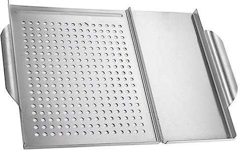 CIMAXIC Plancha Antiadherente para Parrilla De Gas Sarten para Barbacoa Resistente