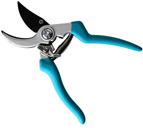 DYKKLKQ Shears Pruner Cutter Secateurs Pruning Scissors Sharpener Clippers Tool Snip Floral Bonsai Flower Hand Blue 10cm 14.9cm
