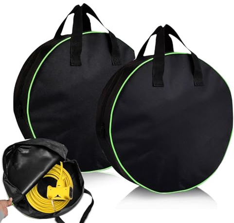 Waterproof Heavy Duty Cable Storage Bag, 2Pcs EV Portable Cable Bag