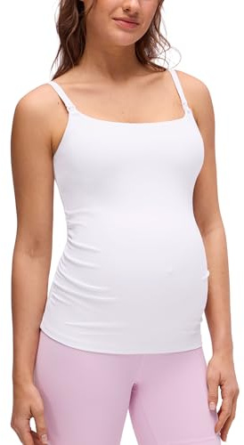 CRZ YOGA Maternidad Tops Lactancia Tirantes | Butterluxe, Soporte Ligero, Extraíbles, Casual, Súper Suave, Clip Abajo, Correas Ajustables, Embarazo y Posparto