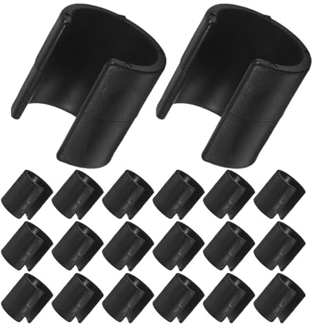 ROMISBABA 20 Piezas Unidades Clips para Banderas de Jardín Antiviento Sujetadores de Postes Plásticos Resistentes para Césped y Exteriores Accesorios Seguros para Fijar Banderas de Esquina