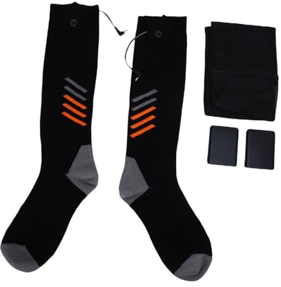 ZAICOLER Calcetines Calefactables Eléctricos Recargables para Hombres y Mujeres, Calcetines Calefactables con 3 Ajustes de Temperatura y Control de Aplicación BT, Ideales para Actividades Al Aire