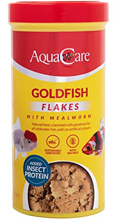 AquaCare Goldfish Food Flakes Complete and Varied Food for All Goldfish (90g)
