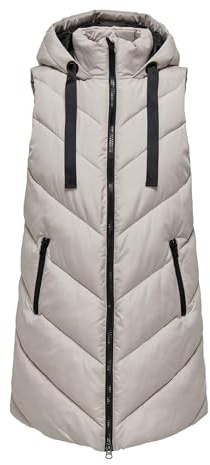 Jacqueline de Yong dunväst för kvinnor, JDYSKYLAR dunväst, Chateau grå/svart, XL