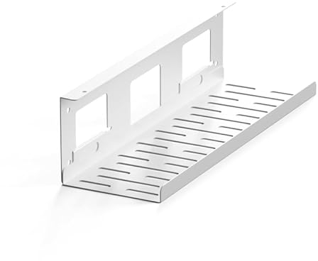 Flexispot Kabelkanal Schreibtisch Kabelmanagement cmp051 Kabelwanne Flexibles und platzsparendes Kabelmanagement (White)