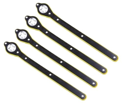 Jmioc666 4X Llave De Trinquete For Neumáticos Automóvil Extracción Gato Cruzado Que Ahorra Mano Obra Brazo Basculante Y M
