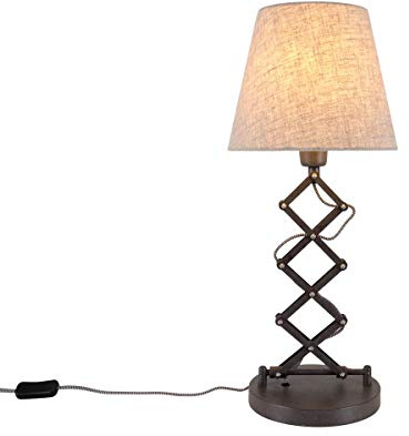 Tischleuchte Näve Adrienne 3157127 Schreibtischlampe Natur Braun E27