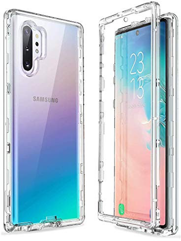 Samsung Note 10+ 6.8SM-N975F Case, Samsung Galaxy Note 10+ Plus/Pro Front and Back Case, Transparent Clear Fully Protection PC Hard Soft Cover Bumper Shockproof For Samsung Galaxy Note 10+ Plus