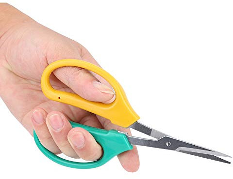 Cisailles à Lame Incurvée, Cisailles à Raisin à Lame Incurvée Cisailles à bonsaï en Acier Inoxydable Ciseaux de Cueillette de Branches de Fruits