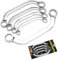 Qinglee Jeu de 5 Clés en U, Acier au Chrome-Vanadium Cle Plate a Cliquet, Clef Plate a Cliquet Set, Clé de Serrage, Cle Mixte Cliquet, Clé Plate (1)
