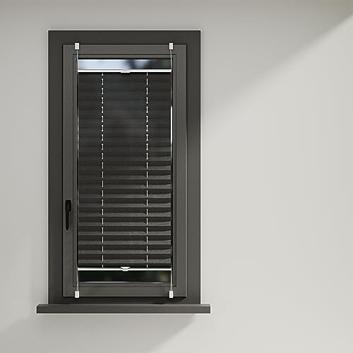 Plissee ohne Bohren Klemmfix Grau 90x110cm(BxH)