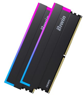 Biwin Black Opal DW100 DDR5 RGB RAM 64GB (32GBx2) Up to 6000MHz CL30 Computer Memory Intel XMP 3.0 AMD EXPO Compatible-Black