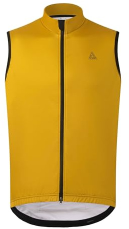 OFF PRND Winter-Fahrradweste für Herren, Thermo-Fleece, Fahrradbekleidung, ärmellos, Softshell-Weste, winddicht