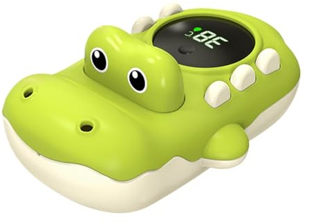 Bath Thermometer, Floating Duck Toy, 12.2x5.6cm Monitor with LED Display, 3 Color Backlit Digital Thermometer, Water Temperature Detector for Bathtub Swimming Pool Spa Home Shower