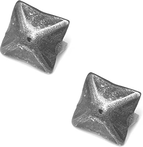 cyclingcolors 2x Ziernägel Möbelnägel Nägel, quadratisch, möbel, Bronze Antik Stahl Vintage Rustik Polsternägel Schutzkappe Möbelspitze (15x15mm)
