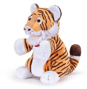 Marionetta Tigre Trudi | marionette peluche per spettacolo teatrale, regalo compleanno | 16x24x17cm taglia S | Marionette Puppets | modello 29318