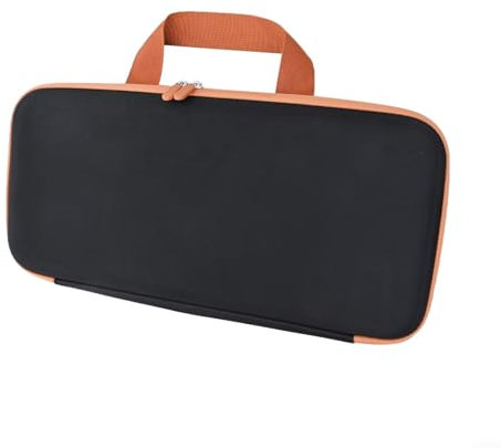 Custodia rigida in EVA per Dyson Airstrait HT01 piastra lisciante protettiva da viaggio con tasca in rete, compatta e leggera, per accessori (nero)