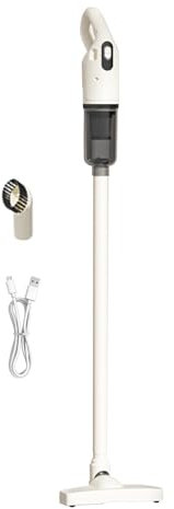 Qzdtue Aspiradora Vertical, Aspirador Inalámbrico, Aspirador Inalámbrico del hogar, Bucle de Bajo Ruido Diseño para Alfombras, Casa, Suelos duros y Coche