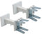 Pair Of Aluminium Radiator Floor Brackets, Tubular Radiator Feet, Radiator Support