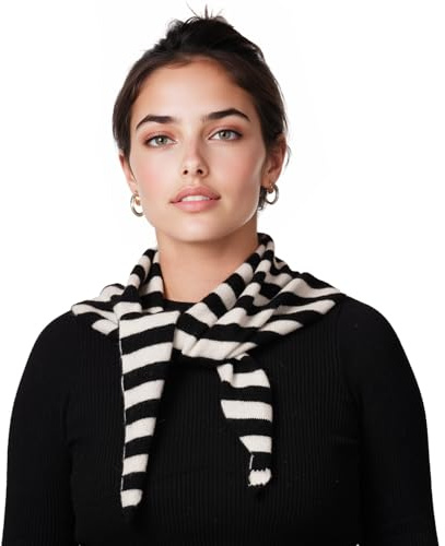 ACUSHLA 100% Merino Wool Triangle Scarf for Women Knitted Fashion Neckerchief Lightweight Soft Warm Neck Warmer