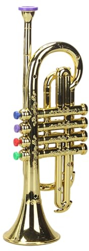 Trompette pour Enfants, Trompette Jouet jouable en Plastique PP sûr et sûr avec poignée Confortable, Instruments de Musique éducatifs