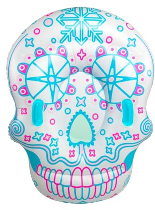 BigMouth Inc. Sugar Skull Snow Tube, aufblasbarer Schlitten für Kinder und Erwachsene