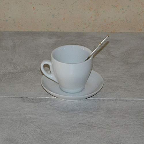Aroma kaffeservice stora koppar 6 personer vitt porslin