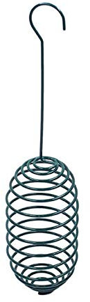 ASDQWER Futterspirale aus pulverbeschichtetem Metall, Meisenknödelhalter zum Aufhängen,draußen hängen, geformt Pavillon,leicht zu reinigend, Balkon Garten Innenhof Dekoration