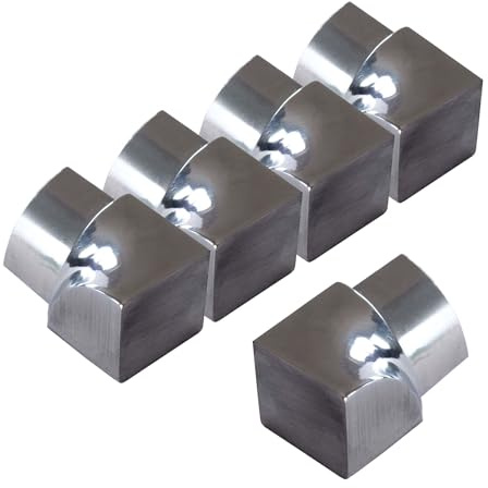 Dalsys 5x angolo interno per profilo piastrelle 12,5mm, profilo quarto di cerchio in acciaio inox lucido