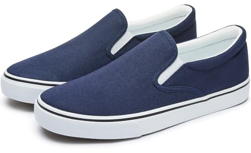 yageyan Mens Slip on Sneakers Loafers Shoes Canvas Casual Fashion Shoes