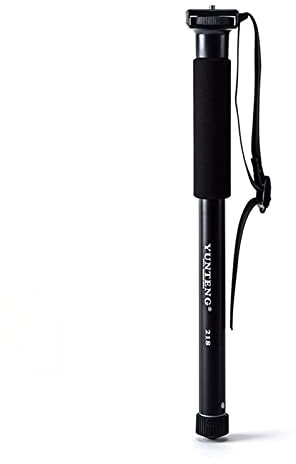 YT-218 Monopie portátil para fotografía, aleación de Aluminio, Montaje con Tornillo de 1/4 de Pulgada, 37-152 cm, Altura Ajustable máx. Carga 1,5 kg para el teléfono Inteligente con cámara