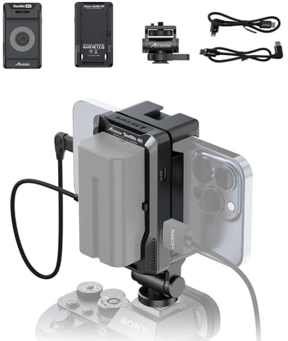 Accsoon SeeMo 4K HDMI Video Transmitter Adapter for iPhone iPad, IOS/HDMI Video Capture Terminal Turns iPhone into On-Camera Monitor, for Video Recording Live Streaming-Black