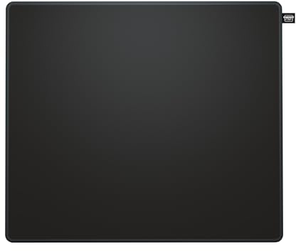 CHERRY XTRFY GP5, Alfombrilla de Ratón Gaming M de Tela (320 x 270 x 3 mm), Suave Superficie Ideal para Velocidad y Precisión, Bordes Cosidos, Antideslizante, Lavable a Máquina, Negro