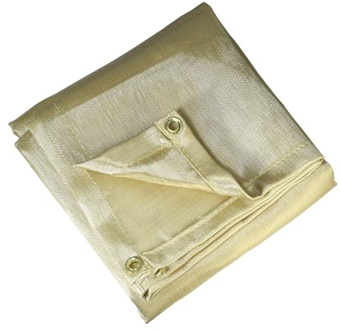 RIVERWELD Fiberglass Welding Blanket 4x6 ft 1022 °F High Temp Insulation Blanket, 1/3”(8mm) Thickened Fire Resistant Heat Resistant Fabric for Industrial Smoker Camping Grill