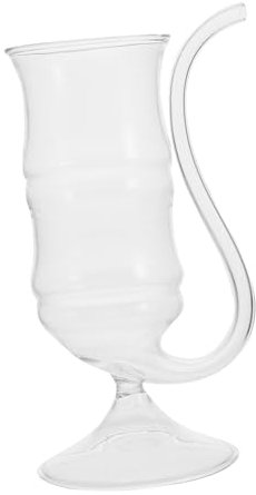 IMIKEYA Verre à Vin Transparent Gobelet Créatif Pour Boissons Avec Paille Verrerie Pour Maison