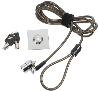EXCEART 2m Câble Antivol Renforcé pour Ordinateur Portable avec Serrure De Sécurité Portable pour Domicile Et Bureau