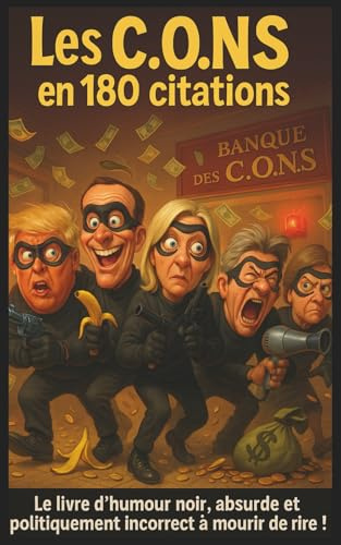 Les C.O.N.S en 180 citations: Le livre d’humour noir, absurde et politiquement incorrect à mourir de rire !