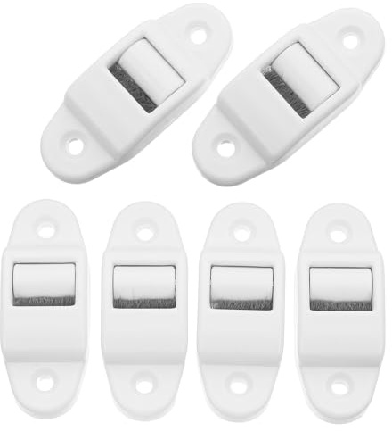 Toyvian 6pcs Roller Shutter Belt Guide Cleaner Brush Plastic White