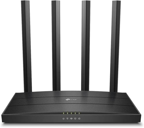 TP-Link AC1200 Gigabit WiFi Router (Archer A6) - Dual Band MU-MIMO Wireless Internet Router, 4 x Antennas, OneMesh and AP Mode, Long Range Coverage