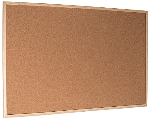 Esselte Anslagstavla I Kork, Träram, 90 x 60 cm, Naturbrun, 500971