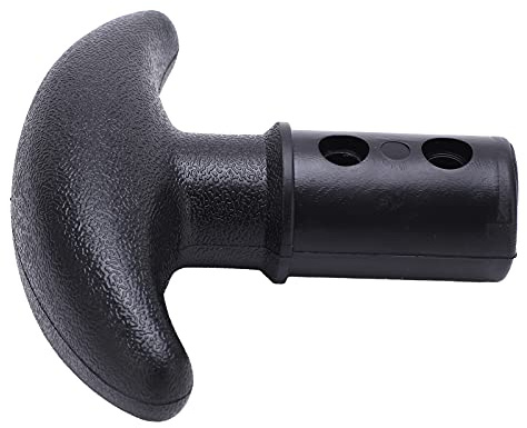 01 Kayak Canoa T Manico per pagaia, Manico a Forma di T Leggero Comodo PVC Facile da installare per SUP(Black)