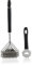 BBQ-Toro 2-teiliges ergonomisches Grillbürsten-Set | 3-Fach Bürstenkopf mit Schaber | Stahl Grillbesteck | Grillbürste, Grillzubehör, Reinigungsbürste, Schaber, Grillrostbürste, Flaschenöffner