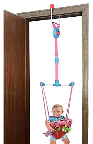 beautyhe TüRhopser Schaukel FüR TüRrahmen Babys Tür Türsteher Tür Jumper Für Babys Baby Jumper Türsteher Tür Türsteher Für Babys Tür Hüpfburgen pink