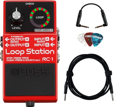 Boss RC-1 Loop Station Kit with Instrument Cable, Patch Cable and Picks