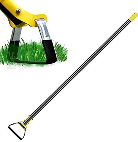 LOSOO Herramienta de jardín azada - Herramienta de jardín de azada Ajustable,Azada de acción, Cortador de césped Manual, Herramienta de deshierbe de jardín, Herramienta removedora de césped