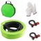 5 m Tow Rope Strap, 10 tons Heavy Duty Towing Rope Breakdown Recovery Strap with Shackles and Gloves, Reflective Tow Strap for Towing Car Off-Road and Other Vehicles