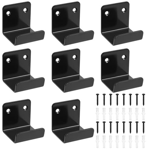 Ganci resistenti a U, 8 pezzi, supporti per piastrelle in ceramica da 50 mm, supporto da parete in metallo per appendere in soggiorno, cucina, bagno, garage