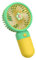 INDOTEAM Handheld Fan – Hand Held Fan Rechargeable – Mini Portable Fans Handheld USB Rechargeable Fans with 3 Speeds – Battery Operated Mini Desk Cooler – Hand Held Travel Cooler (Yellow/Green)
