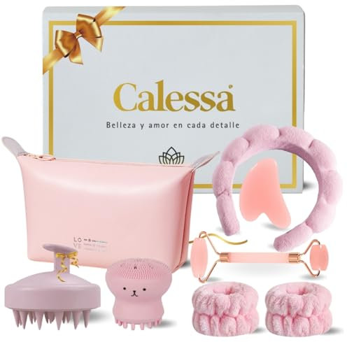 SKINCARE KIT - Kit Regalo Mujer - Cuidado Facial Mujer - Skincare niñas - Set Skincare Mujer - Kit Belleza Mujer Regalo - Kit Cuidado Facial Mujer - Skincare Coreano - Gua Sha - Rodillo Facial Cuarzo